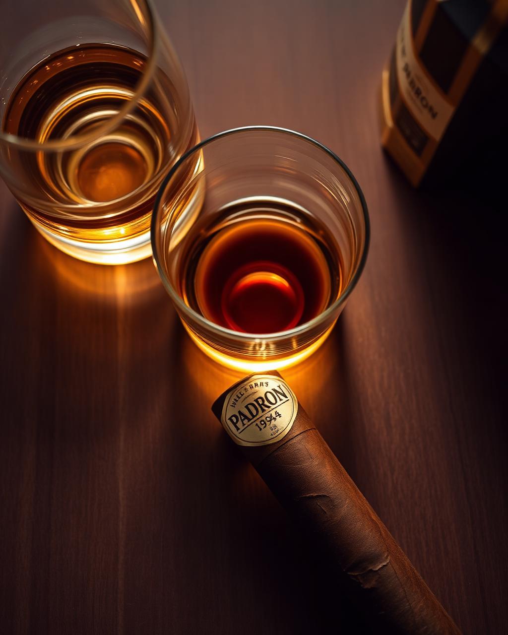 Padrón 1964 paired with bourbon